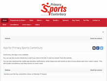 Tablet Screenshot of primarysportscanterbury.org.nz